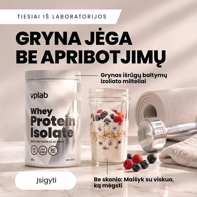 Naujasis VPLAB Whey Protein Isolate